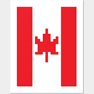 Canada Flag - Pixel Art Posters and Art